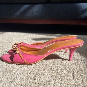 Charles David Kitten heel mules